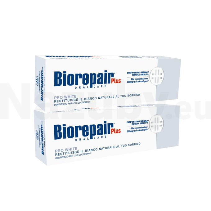 BioRepair Plus Pro White zubná pasta 2x75 ml
