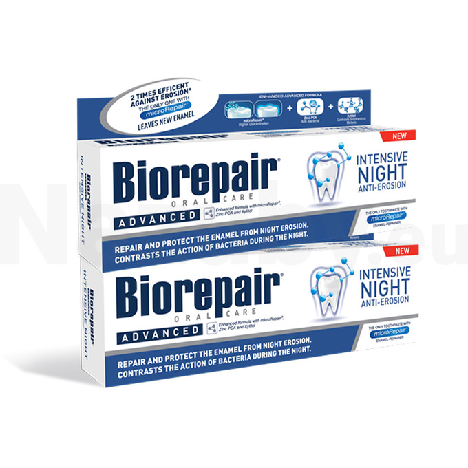 BioRepair Advanced Intensive Night zubná pasta 2x75 ml