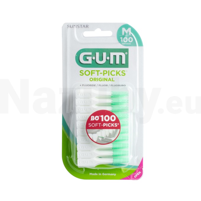 GUM Soft Picks Original Medium medzizubná kefka 100 ks