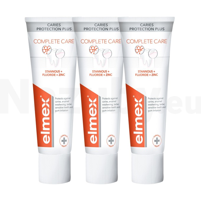 Elmex Caries Protection Plus Complete Care zubná pasta 3x75 ml