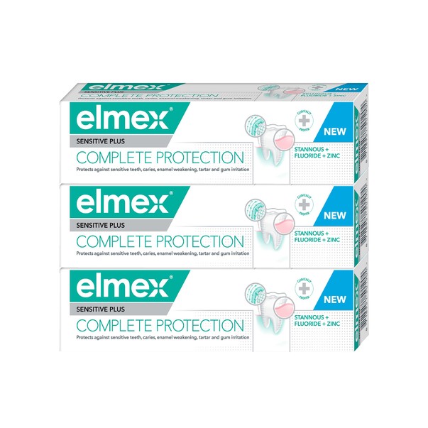 Elmex Sensitive Plus Complete Protection zubná pasta 3x75 ml