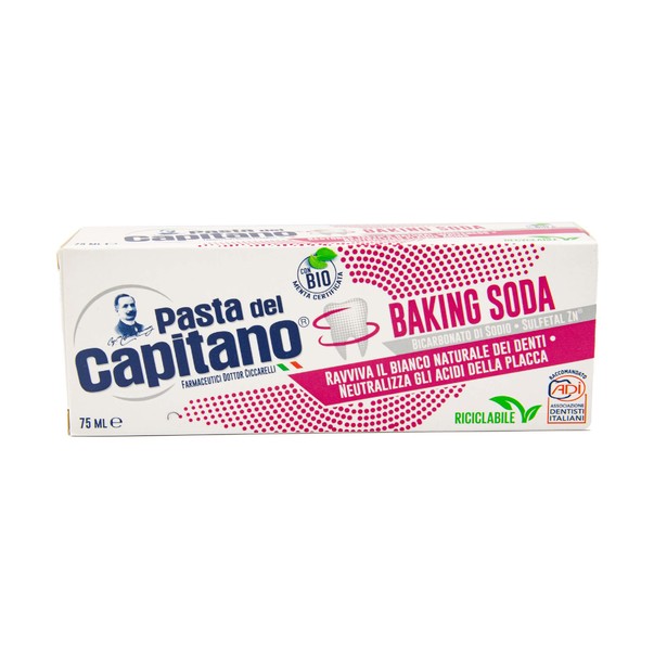Pasta del Capitano Whitening Baking Soda zubná pasta 75 ml