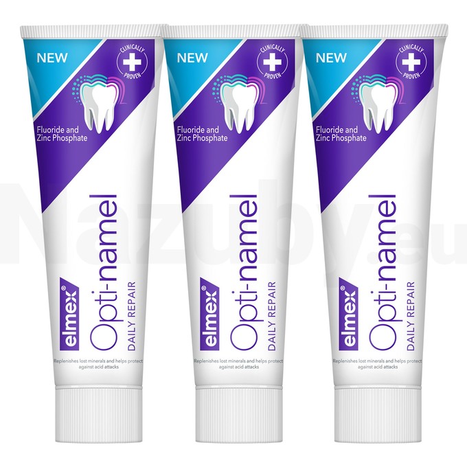 Elmex Opti-namel Daily Repair zubná pasta 3x75 ml
