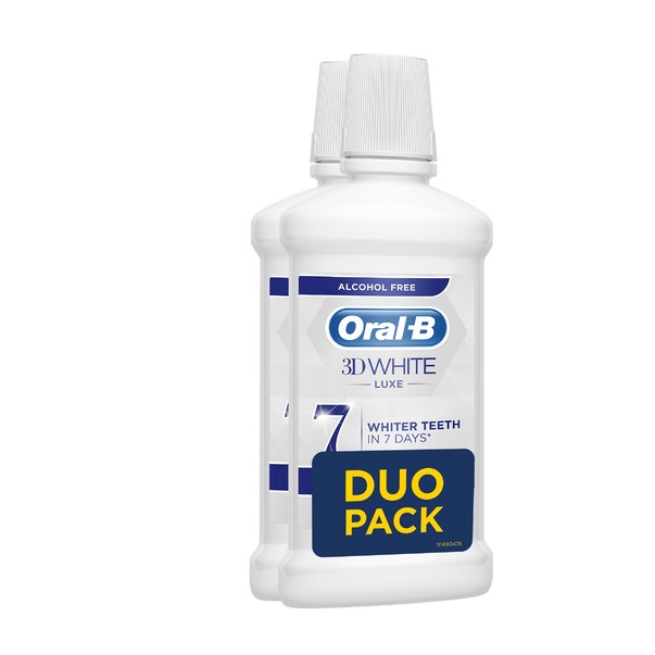 Oral-B 3D White Luxe Perfection ústna voda 2x500 ml
