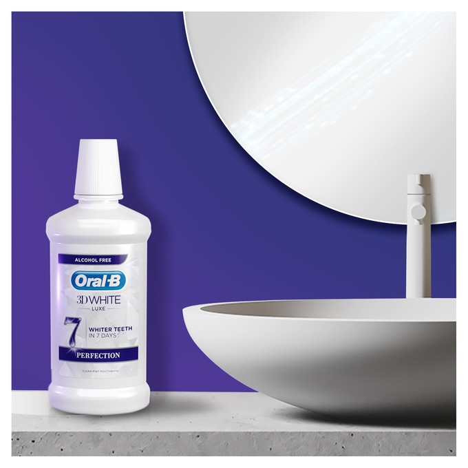 Oral-B 3D White Luxe Perfection ústna voda 2x500 ml