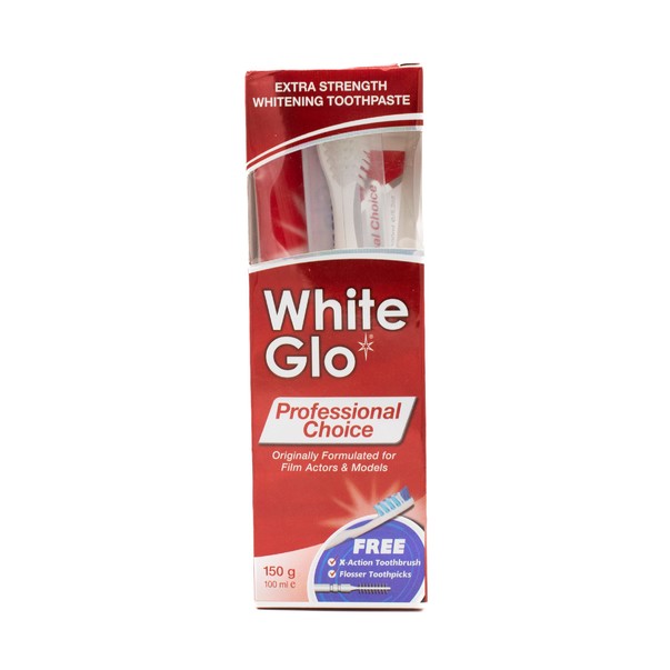 White Glo Professional Choice bieliaca zubná pasta 100 ml + kefka