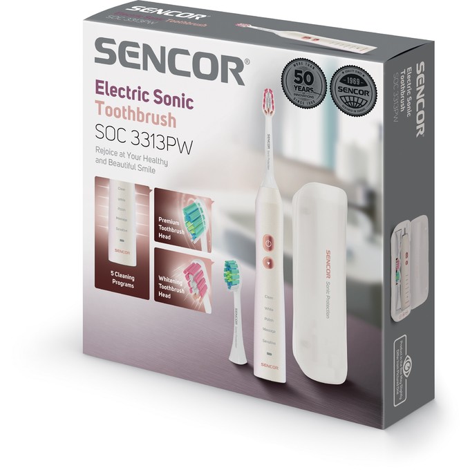 Sencor SOC 3313PW sonická zubná kefka