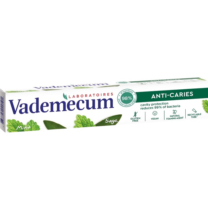 Vademecum Anti-Caries Mint&Sage zubná pasta 75 ml