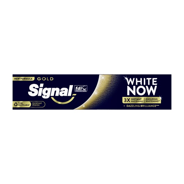 Signal White Now Gold bieliaca zubná pasta 75 ml