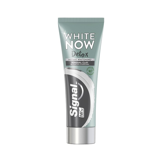 Signal White Now Detox Charcoal bieliaca zubná pasta 75 ml