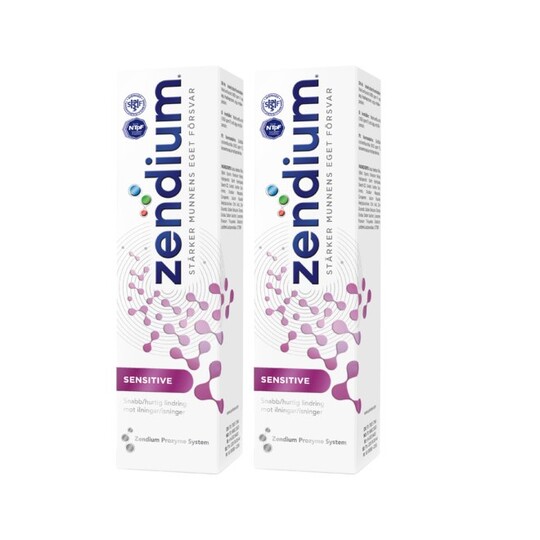 Zendium Sensitive zubná pasta 2×75 ml