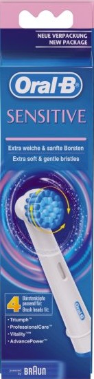 Braun Oral-B Sensitive EBS 17-4 náhradné hlavice 4ks