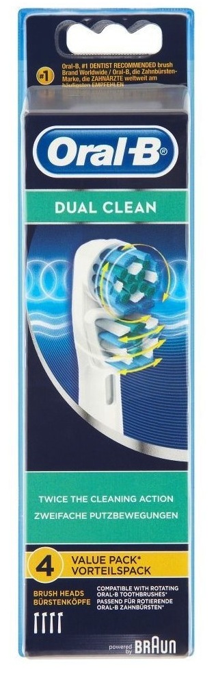 Braun Oral-B Dual Clean EB 417-2 náhradné hlavice 2ks
