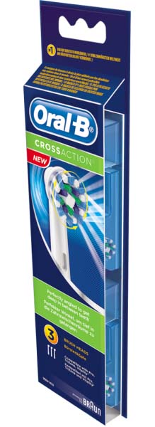 Braun Oral-B CrossAction EB 50-3 náhradné hlavice 3 ks