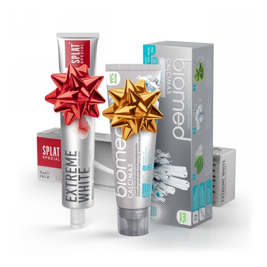 Biomed Calcimax 100 g + Splat Special Extreme White 75 ml zubné pasty