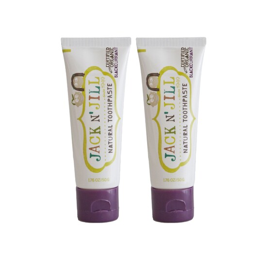 Jack N' Jill Organic Black Currant detská zubná pasta 2x50 g