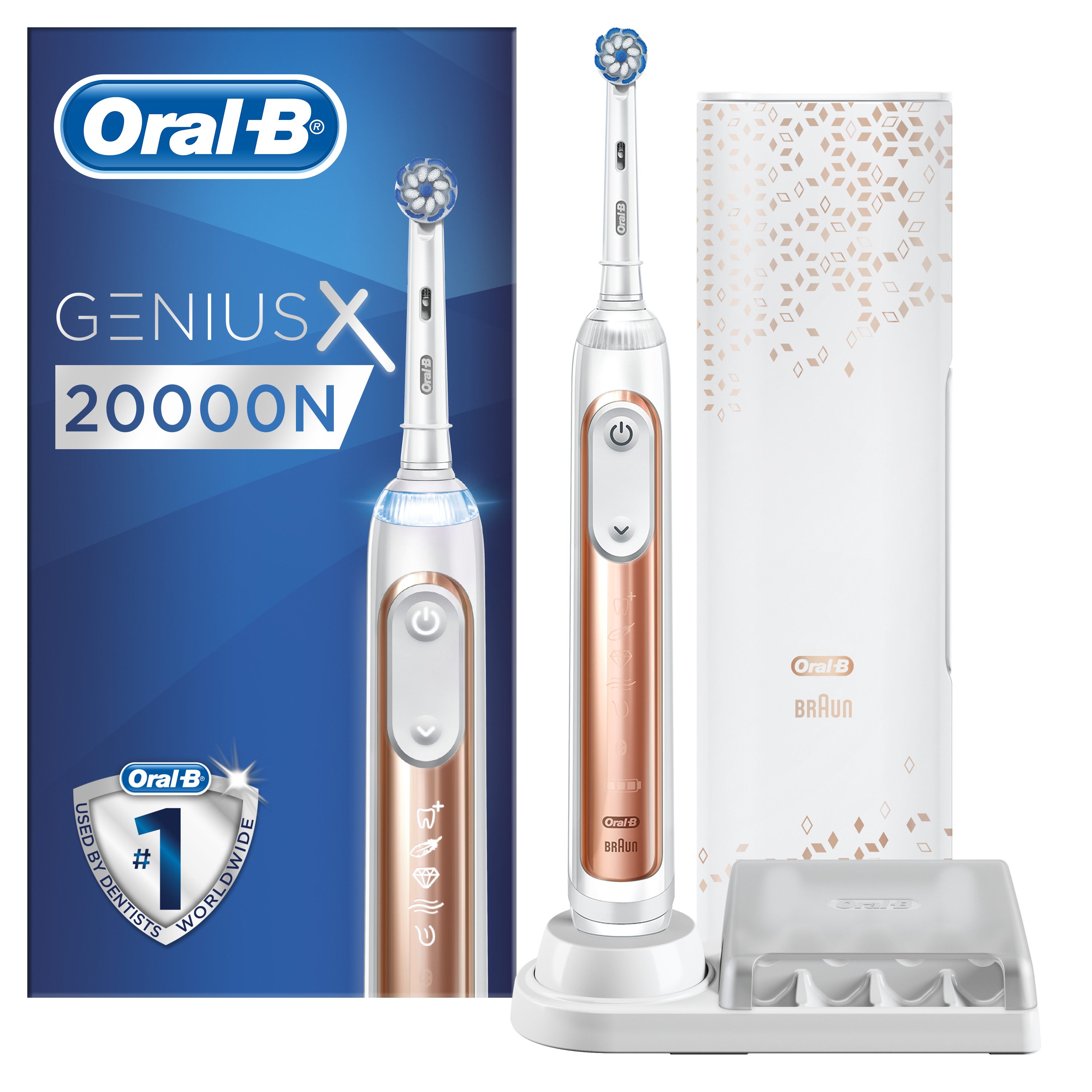 Oral-B Genius X 20000N Rosegold zubná kefka