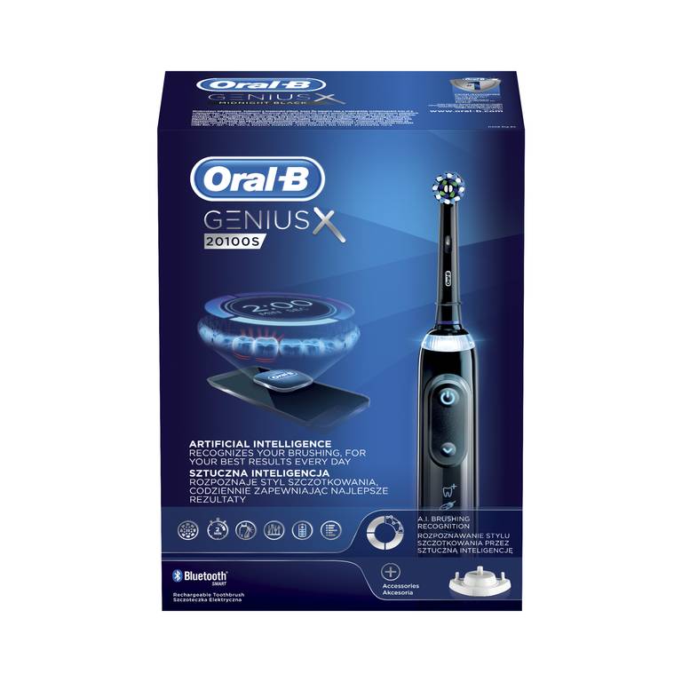 Oral-B Genius X 20100S Midnight Black oscilačná kefka