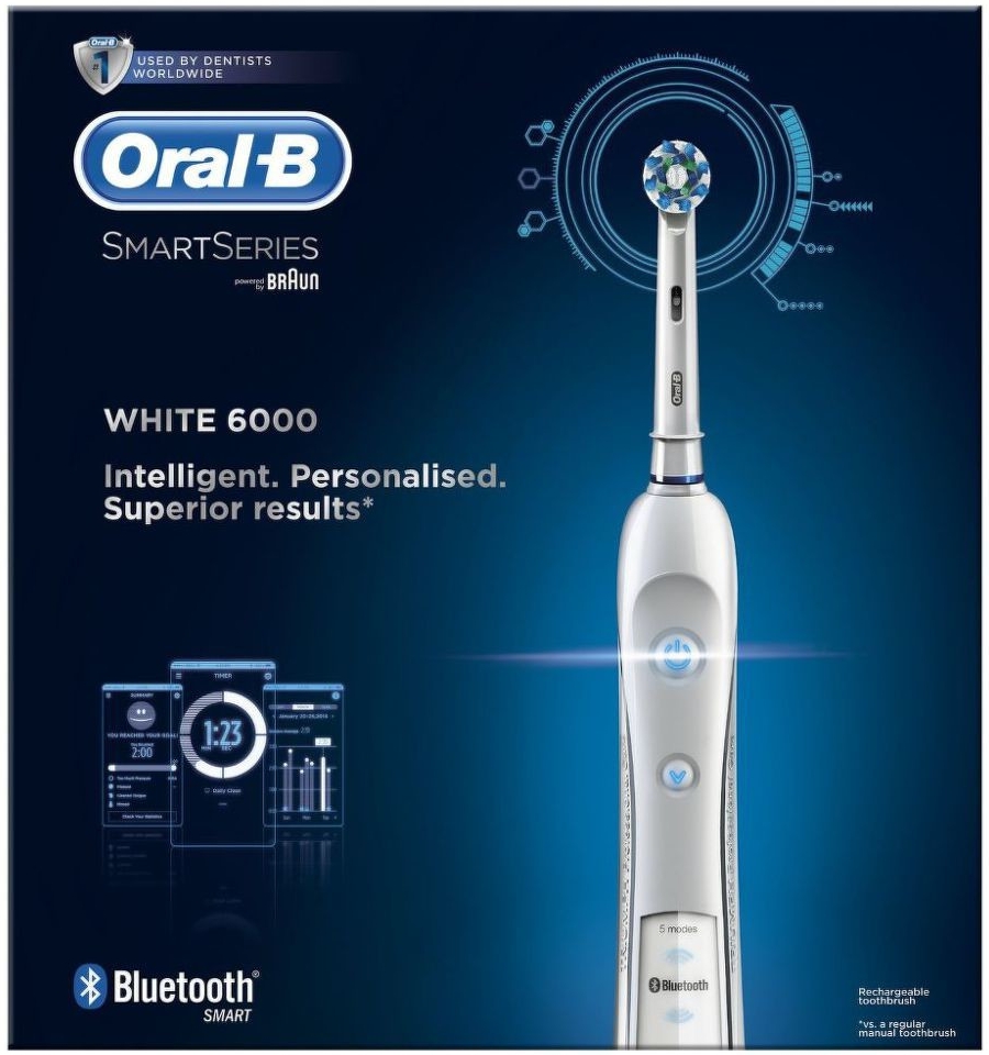 Braun Oral B PRO 6000 WHITE elektrická kefka