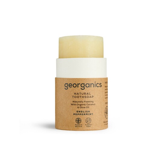 Georganics English Peppermint mydlo na zuby 60 ml