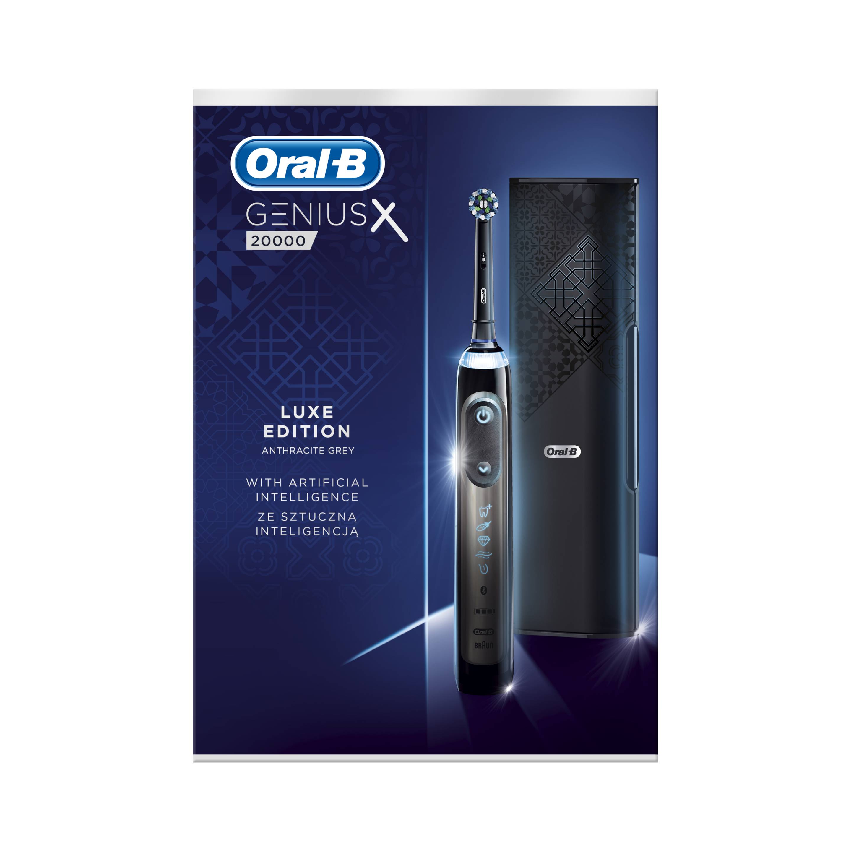 Oral-B Genius X 20000 Anthracite Grey oscilačná kefka