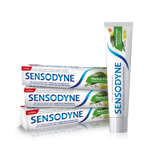 Sensodyne Herbal Fresh zubná pasta 3x75 ml