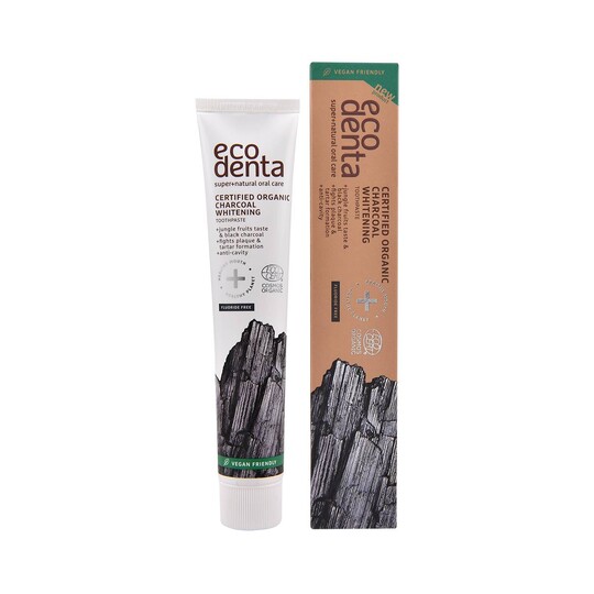 Ecodenta Organic Charcoal Whitening zubná pasta 75 ml