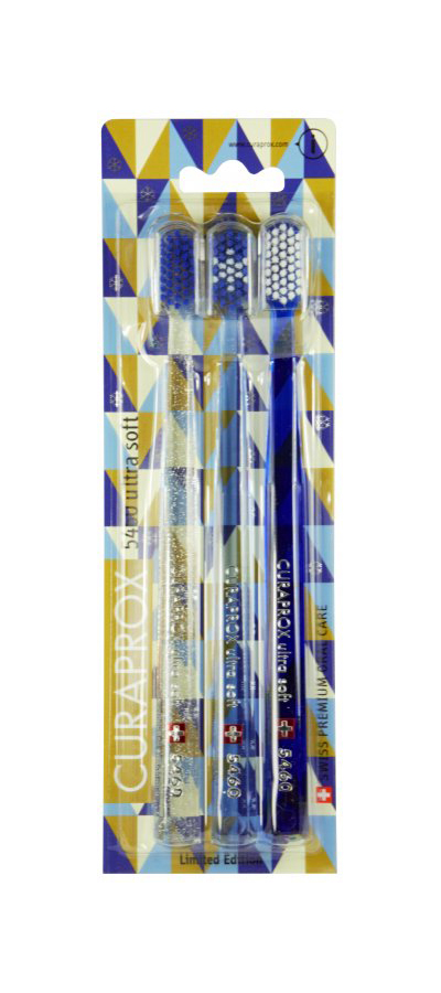 Curaprox CS 5460 Ultrasoft Winter zubná kefka, 3 ks