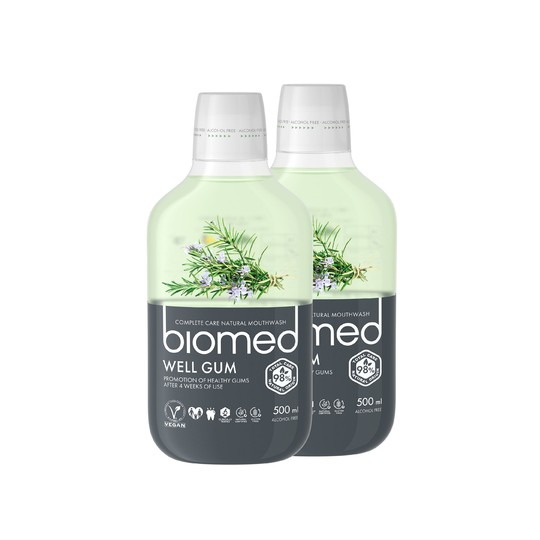 Biomed Well Gum ústna voda 2x500 ml