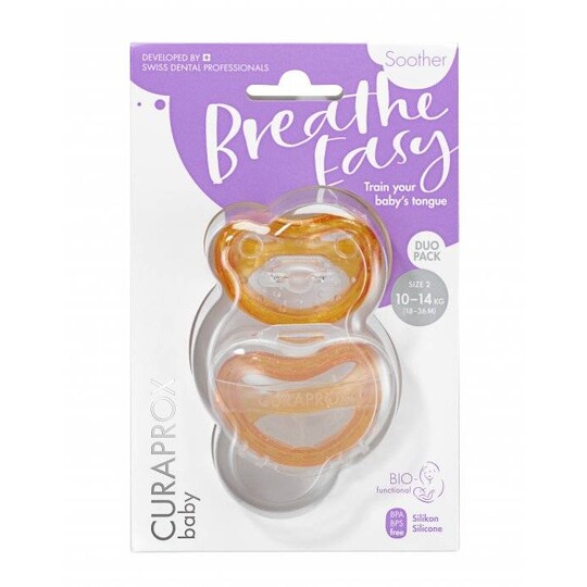 Curaprox Bio Functional cumlík 18-36 mesiacov ORANŽOVÁ, 2 ks
