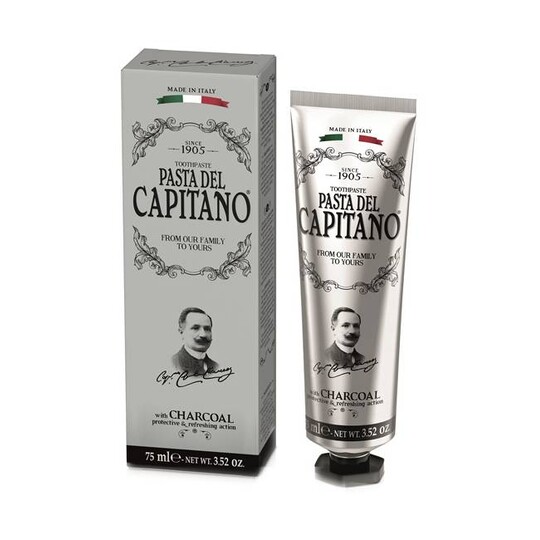 Pasta del Capitano Charcoal zubná pasta 75 ml