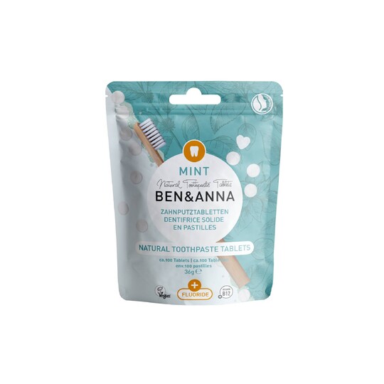 Ben&Anna Mint Fluoride zubná pasta v tabletách 100 ks