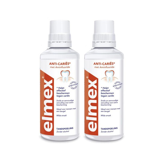 Elmex ústna voda 2x400 ml
