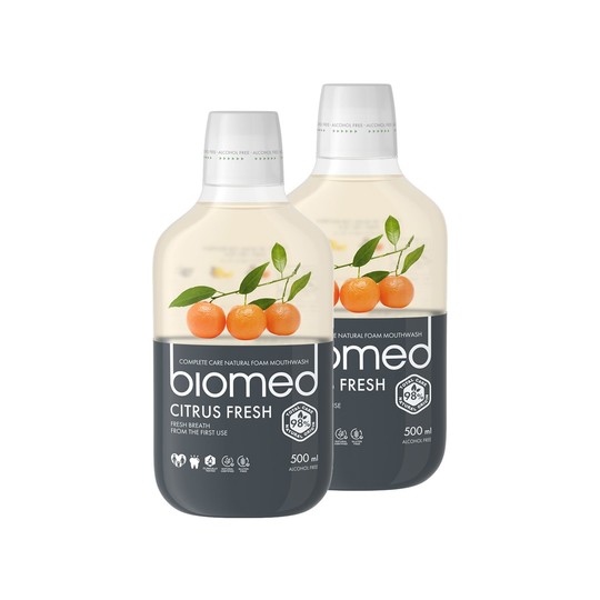 Biomed Citrus Fresh ústna voda 2x500 ml