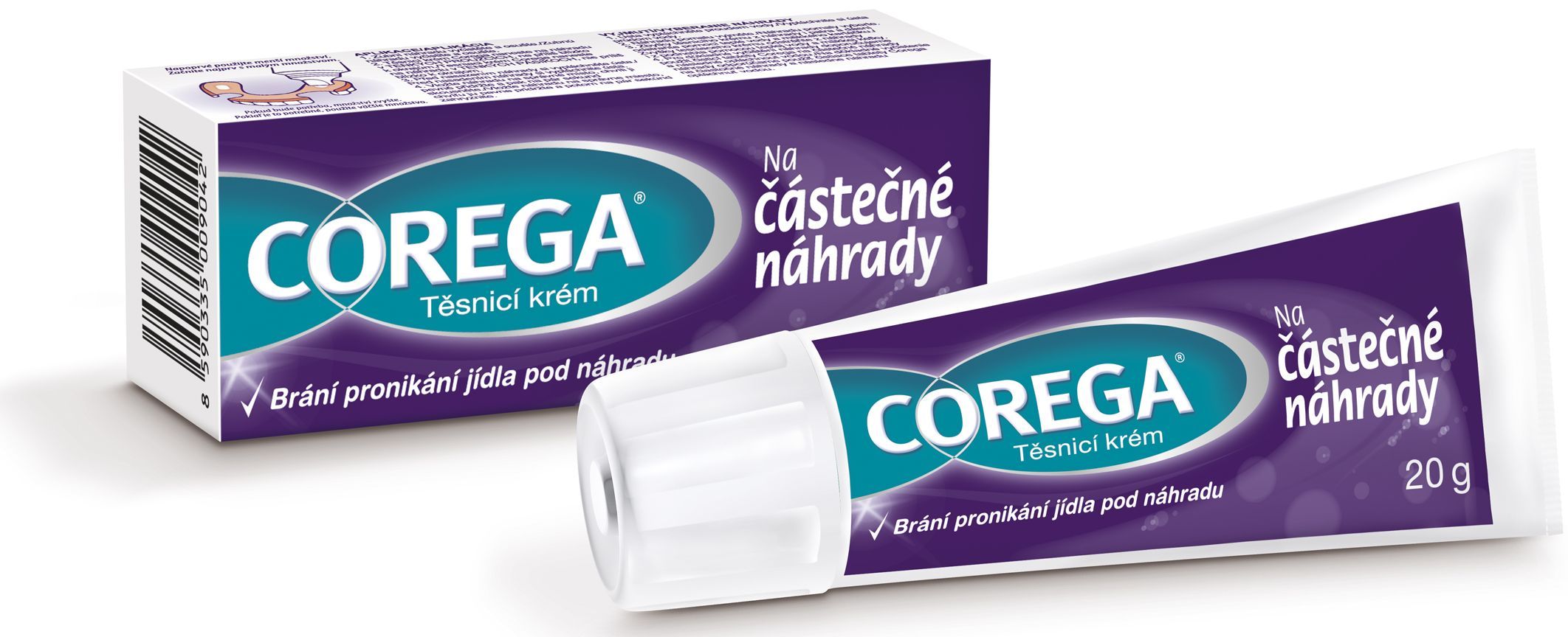 Corega fixačný krém na čiastočné náhrady 20g