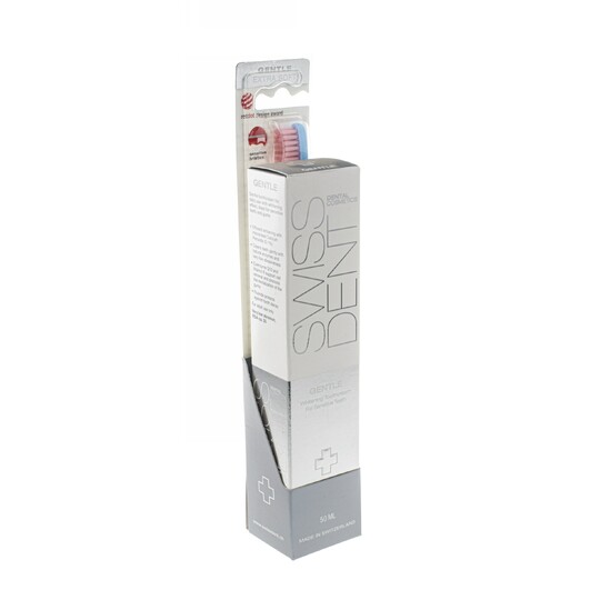 Swissdent Gentle Combo Pack zubná pasta + zubná kefka