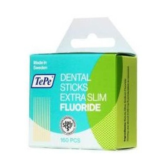 TePe Dental Sticks Extra Slim brezová špáradlá s fluoridom, 160 ks