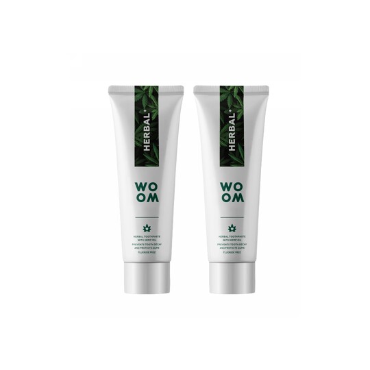Woom Herbal+ zubná pasta 2x75 ml