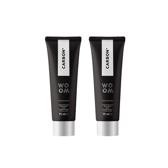 Woom Carbon+ zubná pasta 2x75 ml