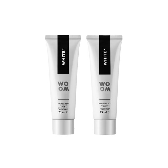 Woom White+ zubná pasta 2x75 ml