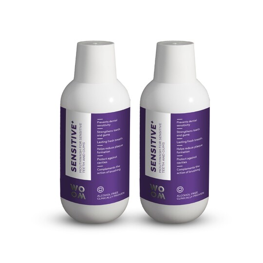 Woom Sensitive+ ústna voda 2x500 ml