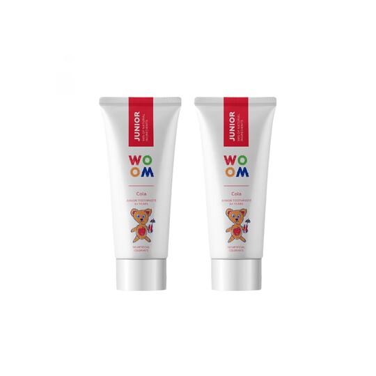 Woom Junior Cola detská zubná pasta 2x50 ml