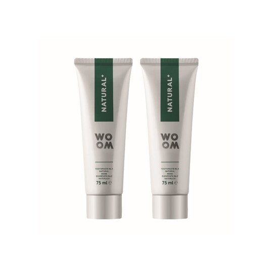 Woom Natural+ zubná pasta 2x75 ml