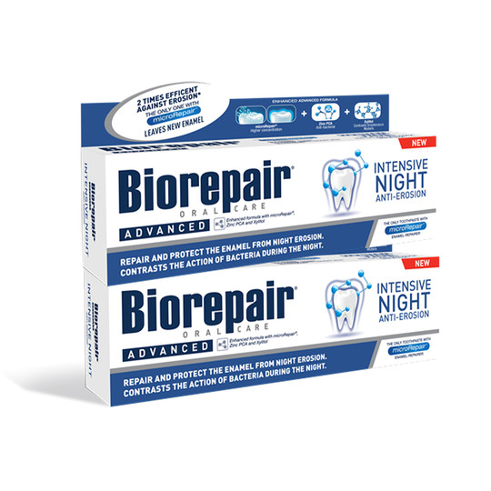 BioRepair Advanced Intensive Night zubná pasta 2x75 ml