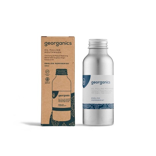 Georganics English Peppermint ústna voda 100 ml