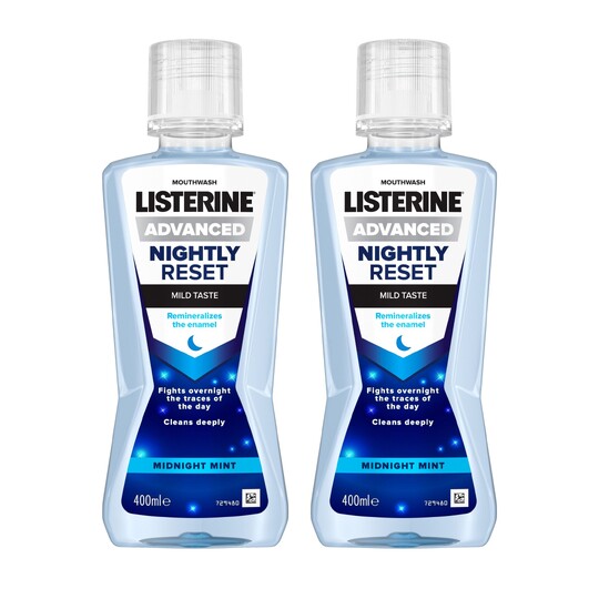 Listerine Advanced Nightly Reset ústna voda 2x400 ml
