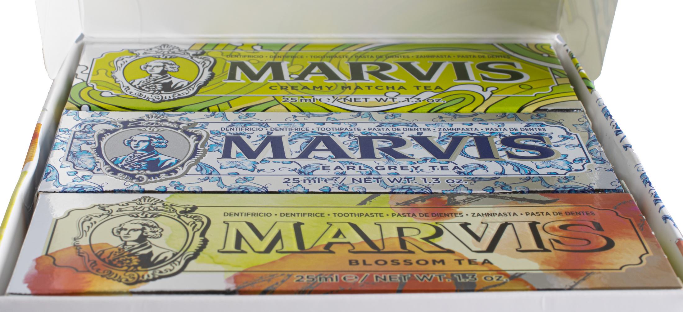 Marvis Set Tea Collection sada zubných pást 3x25 ml