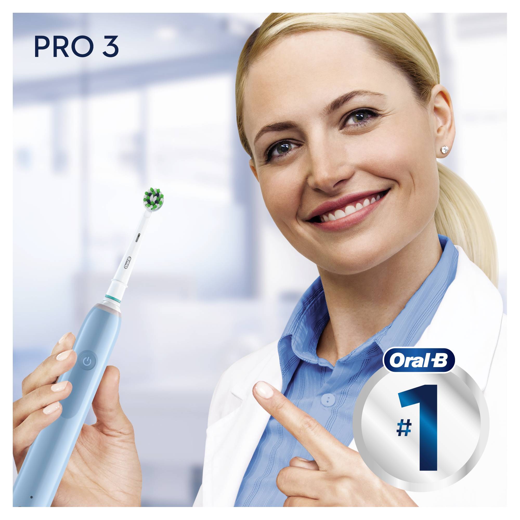 Oral-B PRO 3000 Blue oscilačná kefka