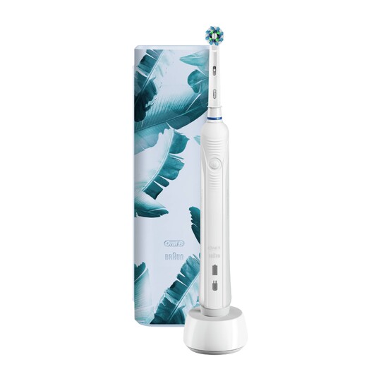Oral-B PRO 750 CrossAction White oscilačná kefka + cestovné puzdro