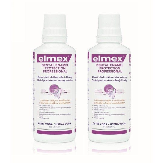 Elmex Dental Enamel Professional ústna voda 2x400 ml